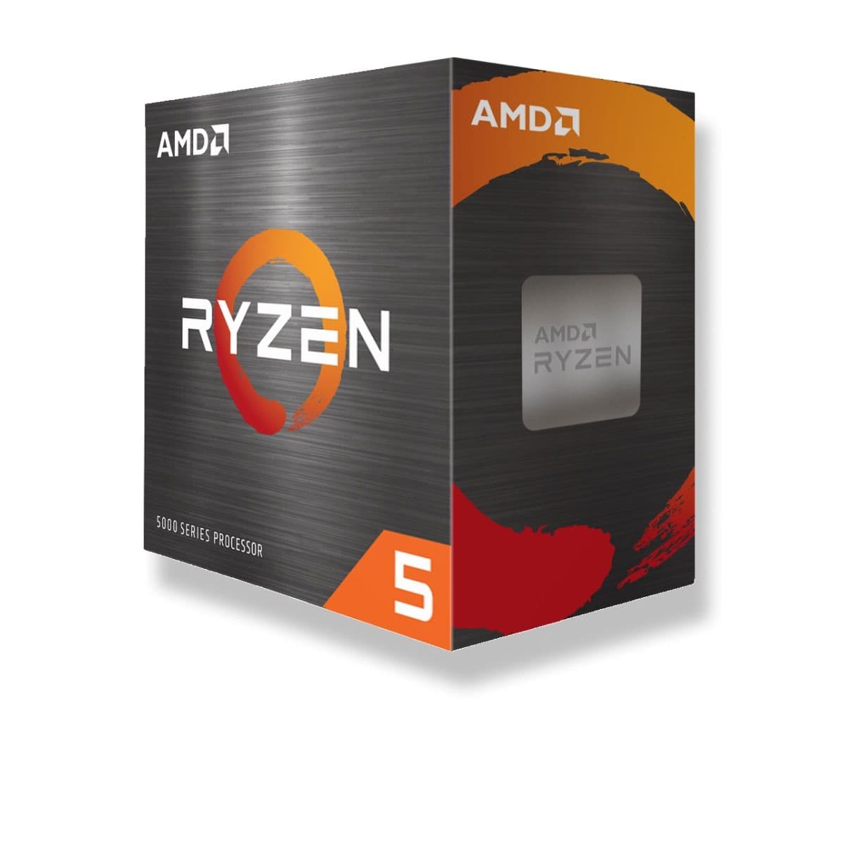 جعبهٔ رسمی پردازندههای Ryzen 5 سری ۵۰۰۰ (تصویر سری، نه عکس اختصاصی این مدل)